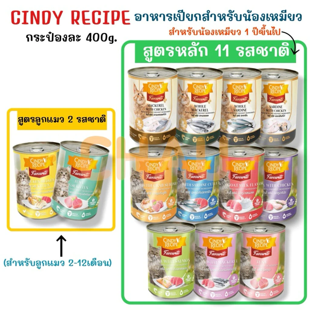 5 เหตุผลที่คุณควรเลือกซื้อ Cindy Recipe อาหารเปียกสำหรับแมว 400g (อัปเดท 2025)