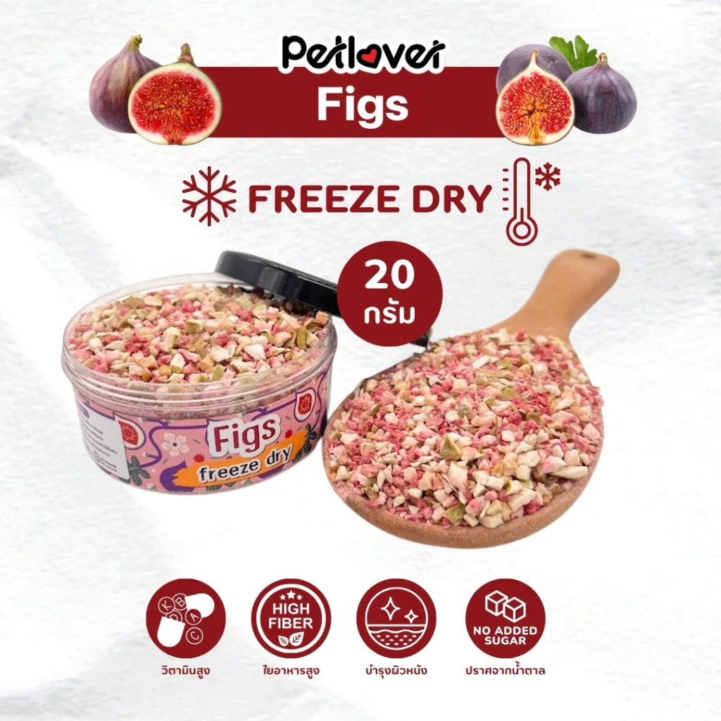 5 เหตุผลที่คุณควรเลือกซื้อ "Figs ลูกฟิก มะเดือฝรั่ง ฟรีซดราย ไร้น้ำตาล ไร้เกลือ อาหารนกแก้ว และสัตว์ฟันแทะทุกชนิด (กระปุก 20G)" (อัปเดท 2025)
