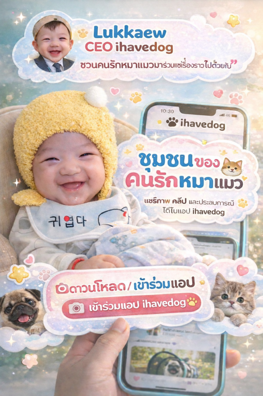 เปิดตัว ihavedog.com โซเชียลมีเดียเพื่อคนรักสัตว์เลี้ยงแห่งแรกในไทย
