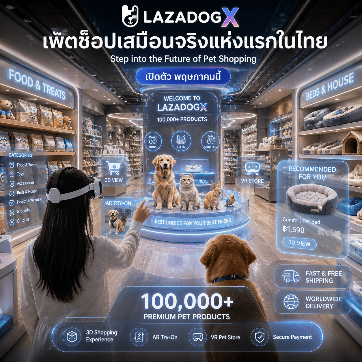 LazadogX.com เพ็ตช้อปเสมือนจริงแห่งแรกในไทย