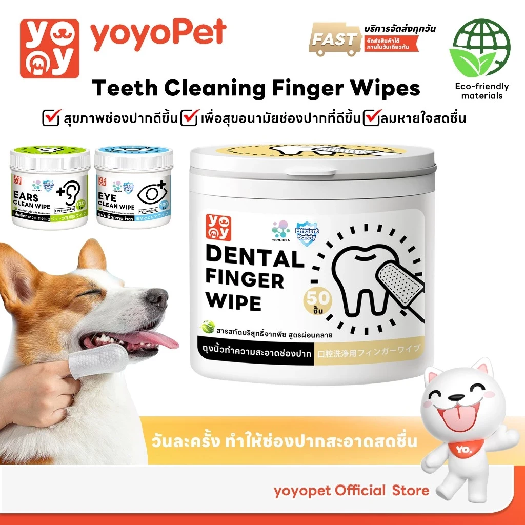 5 เหตุผลที่คุณควรเลือกซื้อ "yoyopet ผ้าเช็ดฟันแมว ฟันหมา ลดคราบหินปูน แปรงสีฟันแมว ขจัดกลิ่นปากในแมว ทำความสะอาดฟัน 50 ชิ้น" (อัปเดท 2025)